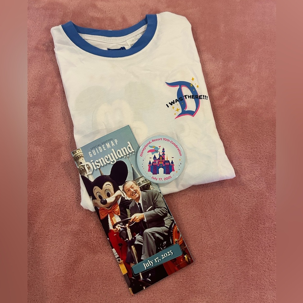 NWT Disneyland 70th Anniversary “I Was There” T-Shirt